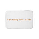 Ich wende Sorgfalt… von mir an Badematte (Vorderseite)