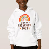 Ich werde 2025 eine große Schwester sein Hoodie (Vorderseite)