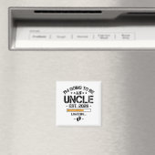 Ich werde 2026 Onkel - Neue Babynamch announcement Magnet (In Situ (Geschirrspüler))