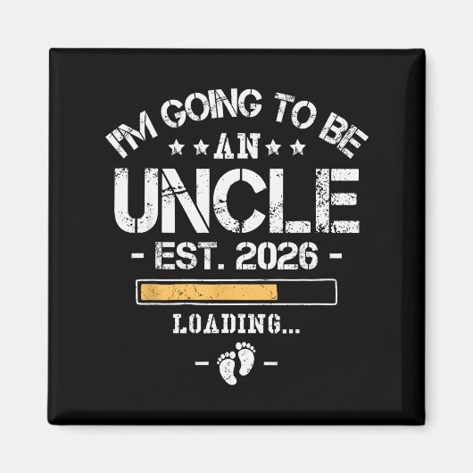 Ich werde 2026 Onkel - Neue Babynamensankündigung Magnet (Vorne)