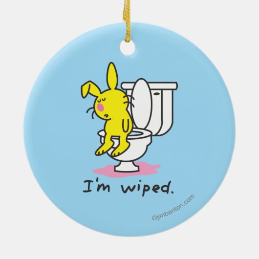 Ich werde abgewischt keramikornament (Hinten)