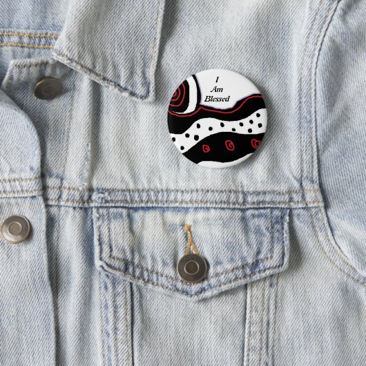 Ich werde - Abzeichen gesegnet Button (Beispiel)