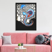 Ich werde all deine Tränen umbrella Peacock fangen Leinwanddruck (Insitu (Wohnzimmer))