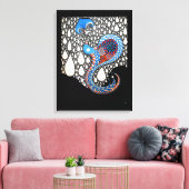 Ich werde all deine Tränen umbrella Peacock fangen Leinwanddruck (Insitu (Wohnzimmer))