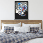 Ich werde all deine Tränen umbrella Peacock fangen Leinwanddruck (Insitu (Schlafzimmer))