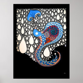 Ich werde all deine Tränen umbrella Peacock fangen Poster