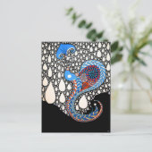 Ich werde all deine Tränen umbrella Peacock fangen Postkarte (Stehend Vorderseite)