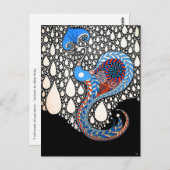 Ich werde all deine Tränen umbrella Peacock fangen Postkarte (Vorne/Hinten)
