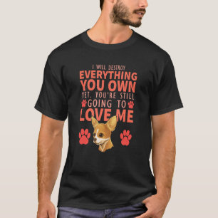 Ich werde alles zerstören, was du besitzt, aber du T-Shirt