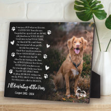 Ich werde an der Tür warten Foto Hundedenken