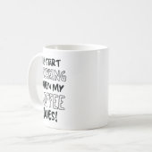 "Ich werde anfangen zu arbeiten, wenn mein Kaffee  Kaffeetasse (Vorderseite Links)