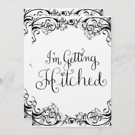 Ich werde angeschlagen einladung (Vorne/Hinten)