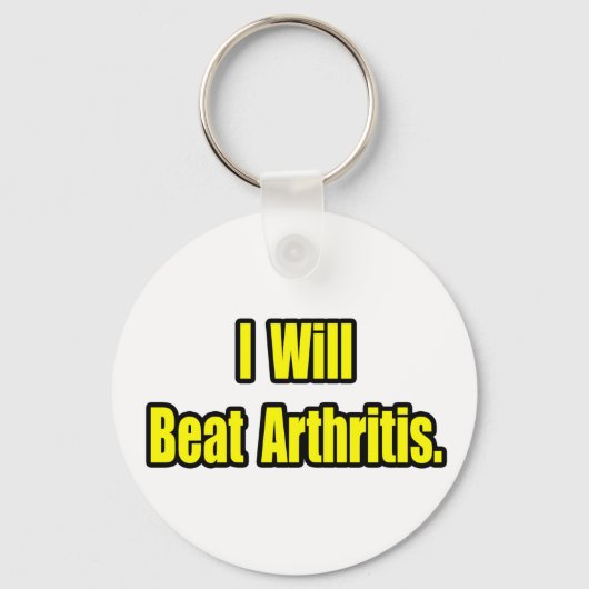 Ich werde Arthritis schlagen Schlüsselanhänger (Vorderseite)