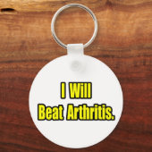 Ich werde Arthritis schlagen Schlüsselanhänger (Vorderseite)