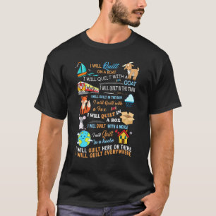 Ich werde auf einem Boot im Zug in einer Kiste qui T-Shirt