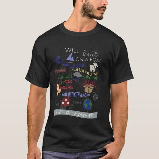 Ich werde auf einem Boot stricken, mit einer Ziege T-Shirt (Vorderseite)
