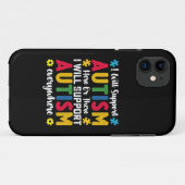 Ich werde Autismus hier oder dort unterstützen Aut Case-Mate iPhone Hülle (Rückseite (Horizontal))