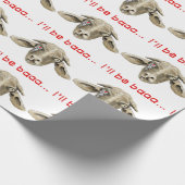 Ich werde Baaa Funny Goat Science Fiction Zitat Geschenkpapier (Ecke)
