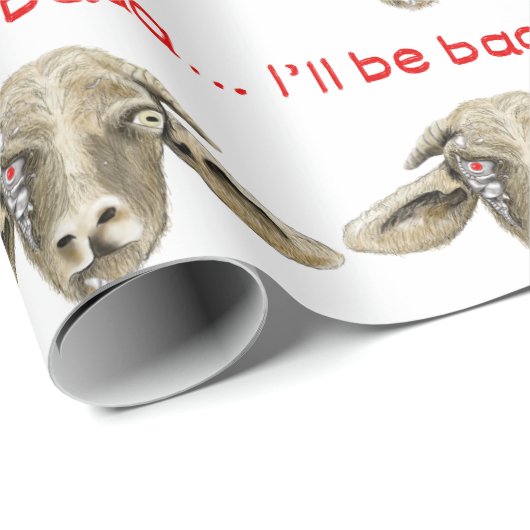 Ich werde Baaa Funny Goat Science Fiction Zitat Geschenkpapier (Rolleneckpunkt)