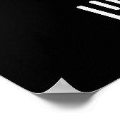 Ich werde Bac Funny Biology Bacteria Pun Dark BG Poster (Ecke)