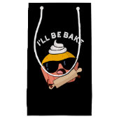 Ich werde backen Funny Cupcake Pun Dark BG Kleine Geschenktüte (Vorderseite)