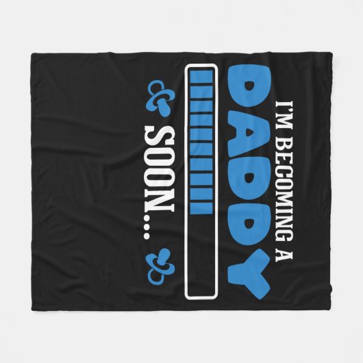 Ich werde bald Papa und werde Vater Fleecedecke (Vorderseite (Horizontal))