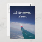 Ich werde bald Zuhause sein Postkarte (Vorne/Hinten)