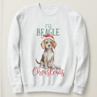 Ich werde Beagle für Weihnachts Pet Sweatshirt