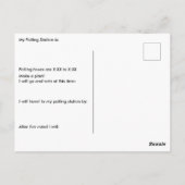 Ich werde bei der Erinnerung des Personenkreises e Postkarte (Rückseite)