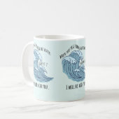 Ich werde bei dir sein, Christ  Kaffeetasse (Vorderseite Links)