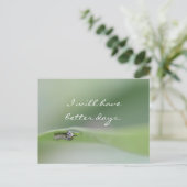 Ich werde bessere Tage Postkarte (Stehend Vorderseite)