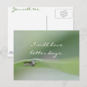 Ich werde bessere Tage Postkarte (Vorne/Hinten)