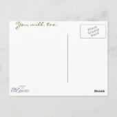 Ich werde bessere Tage Postkarte (Rückseite)