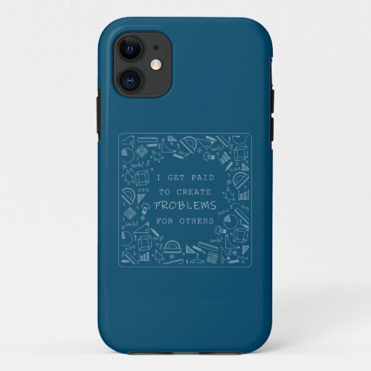 Ich werde bezahlt, um Probleme zu schaffen Funny M Case-Mate iPhone Hülle (Rückseite)