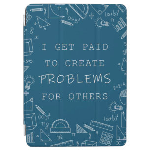 Ich werde bezahlt, um Probleme zu schaffen Funny M iPad Air Hülle