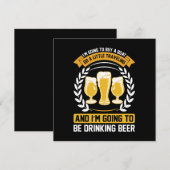 Ich werde Bier trinken Einladung (Vorne/Hinten)