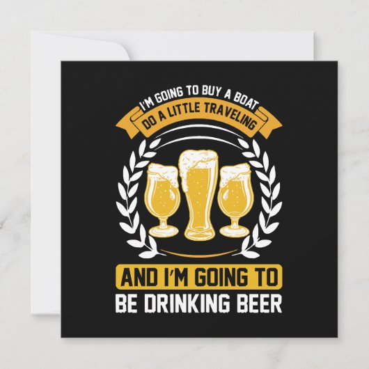 Ich werde Bier trinken Einladung (Vorderseite)