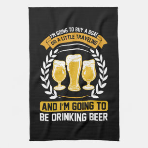 Ich werde Bier trinken Geschirrtuch