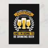 Ich werde Bier trinken Postkarte (Vorderseite)
