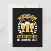 Ich werde Bier trinken RSVP Karte (Vorderseite)