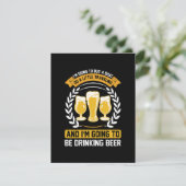Ich werde Bier trinken RSVP Karte (Stehend Vorderseite)