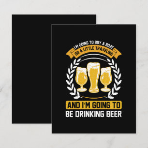 Ich werde Bier trinken RSVP Karte