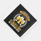 Ich werde Bier trinken Serviette (Ecke)