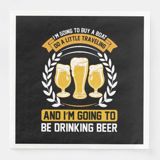 Ich werde Bier trinken Serviette (Vorderseite)