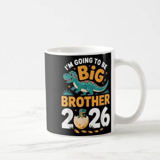 Ich werde Big Brother 2026 sein - Dino-Schwangersc Kaffeetasse (Rechts)