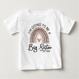 Ich werde Big Sister 2023 sein, Pregnancy Reveal Baby T-shirt
