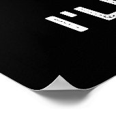 Ich werde Bok Funny Veggie Film Pun Dark BG Poster (Ecke)