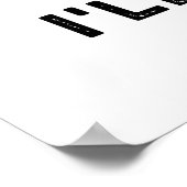 Ich werde Bok Funny Veggie Film Pun Poster (Ecke)