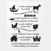 Ich werde Cosplay Fleecedecke (Vorderseite)