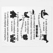 Ich werde Cosplay Fleecedecke (Vorderseite (Horizontal))